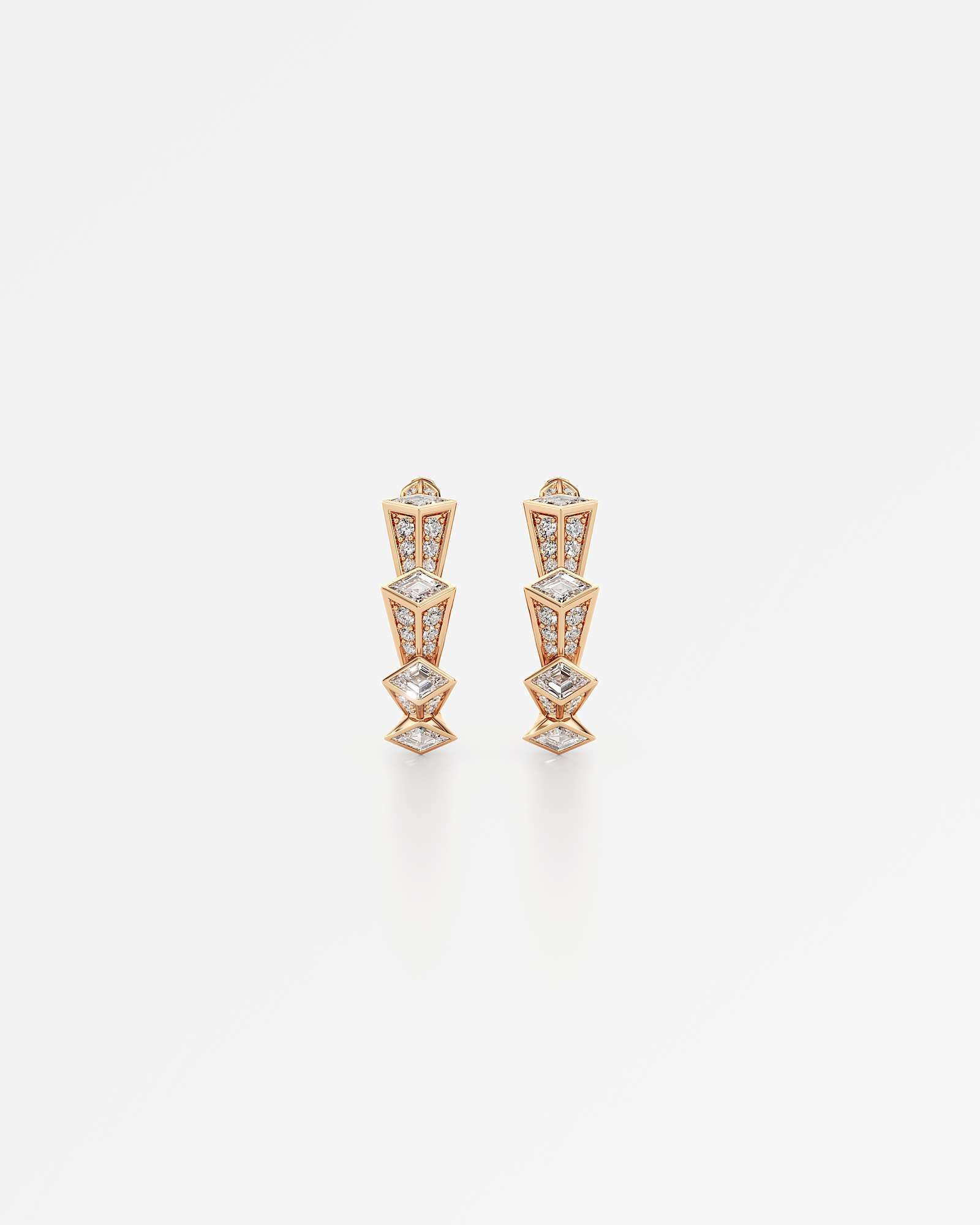 Quartium Hoop Diamond Earrings