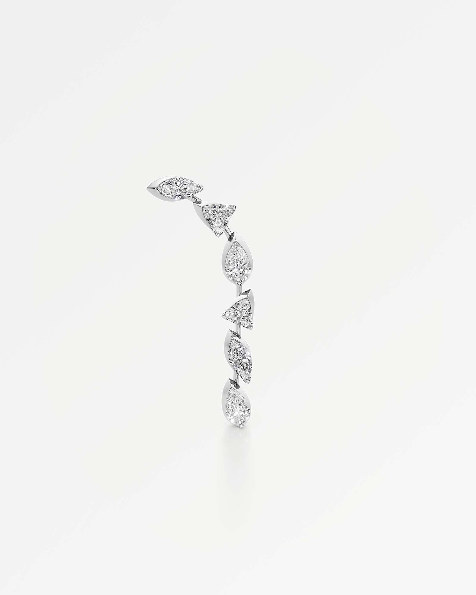 Pinnacle Falasé Diamond Earrings, In 14K White Gold (2.28 ctw)