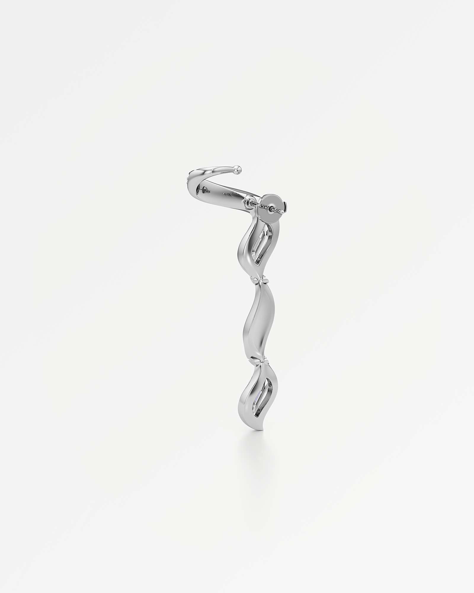 Glimmer Reflera Diamond Earrings, In 14K White Gold (5.12 ctw)