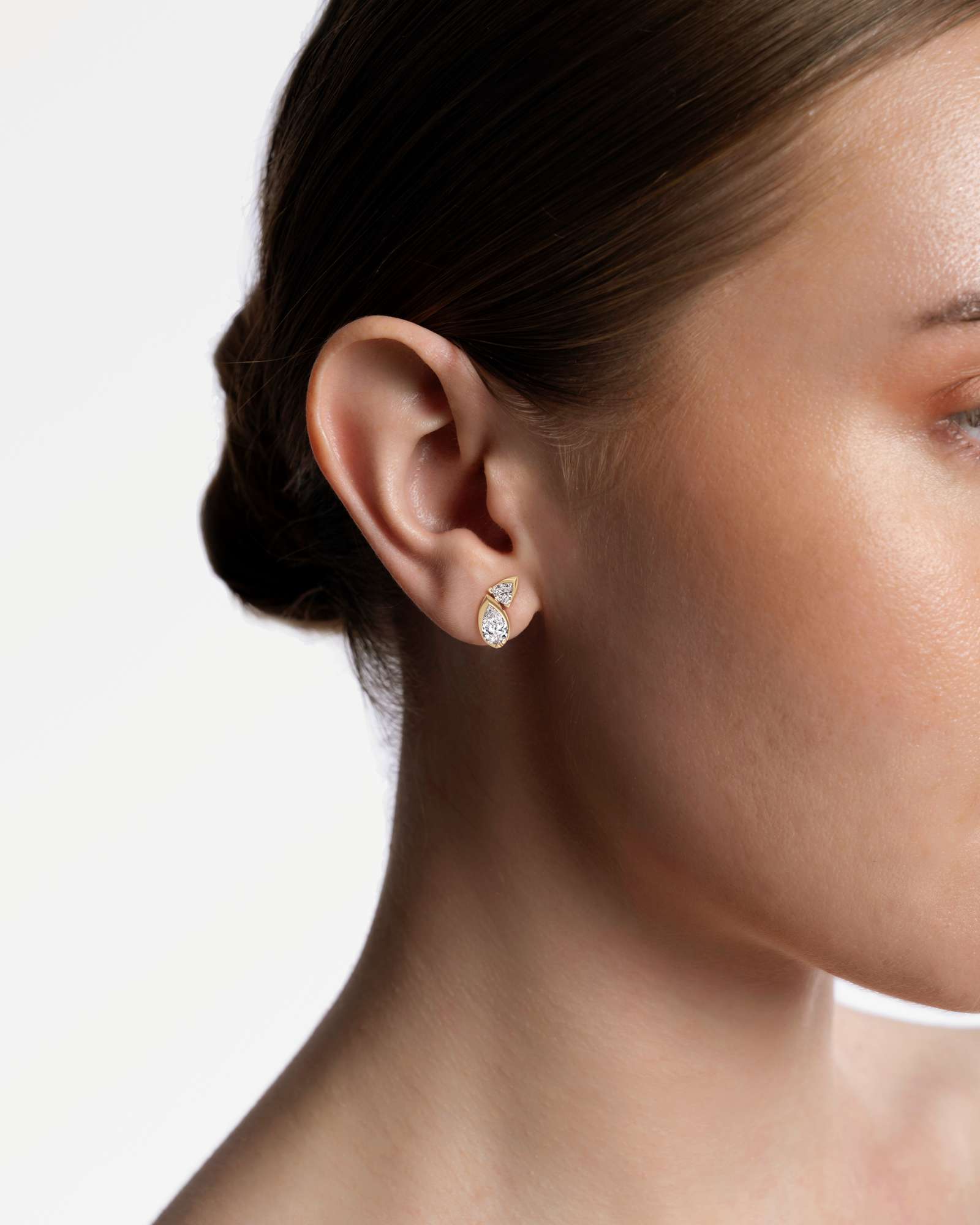 Pinnacle Levenne Diamond Stud Earrings, In 14K Yellow Gold (1.64 ctw)