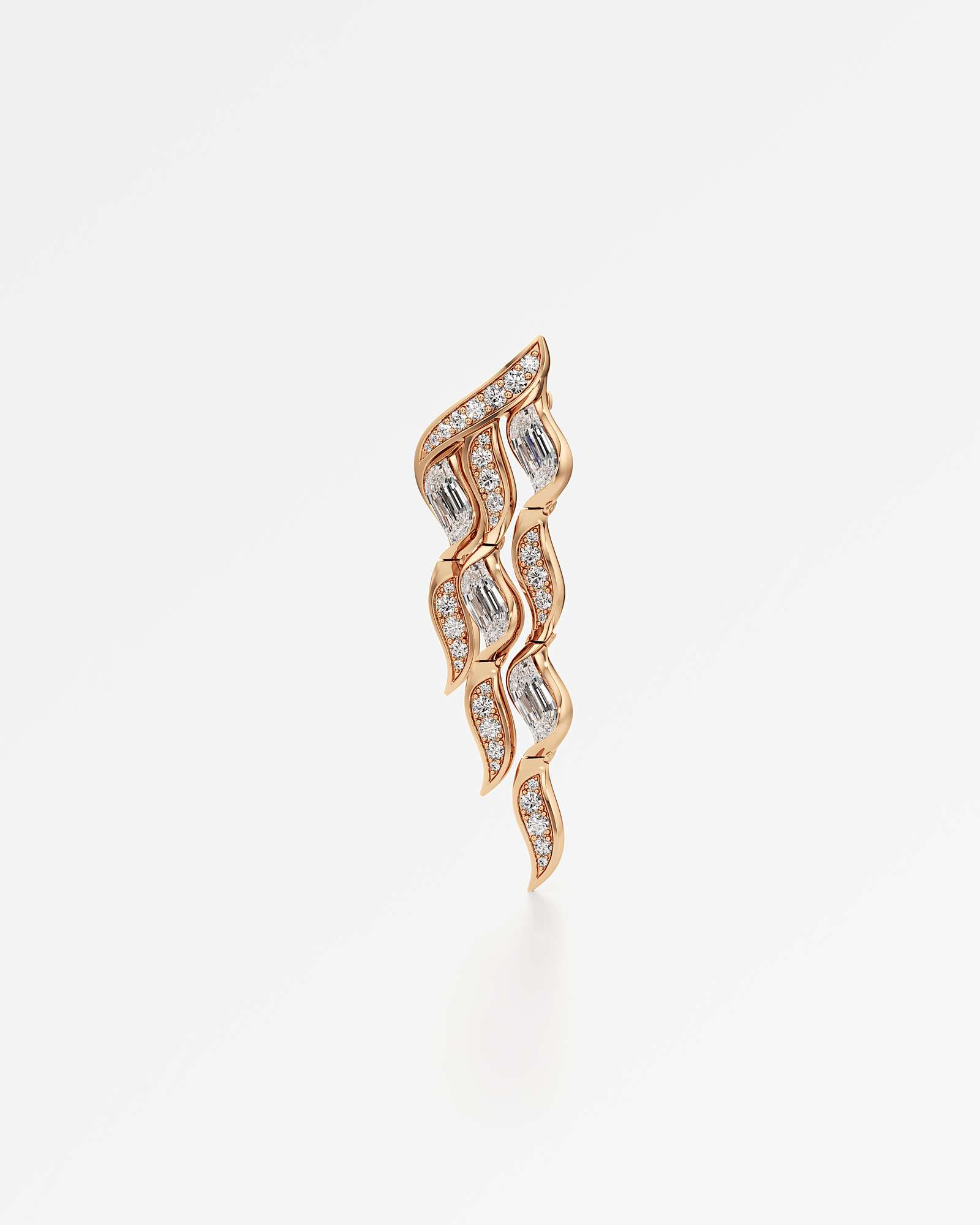 Glimmer Namiére Diamond Earrings, In 14K Rose Gold (8.53 ctw)