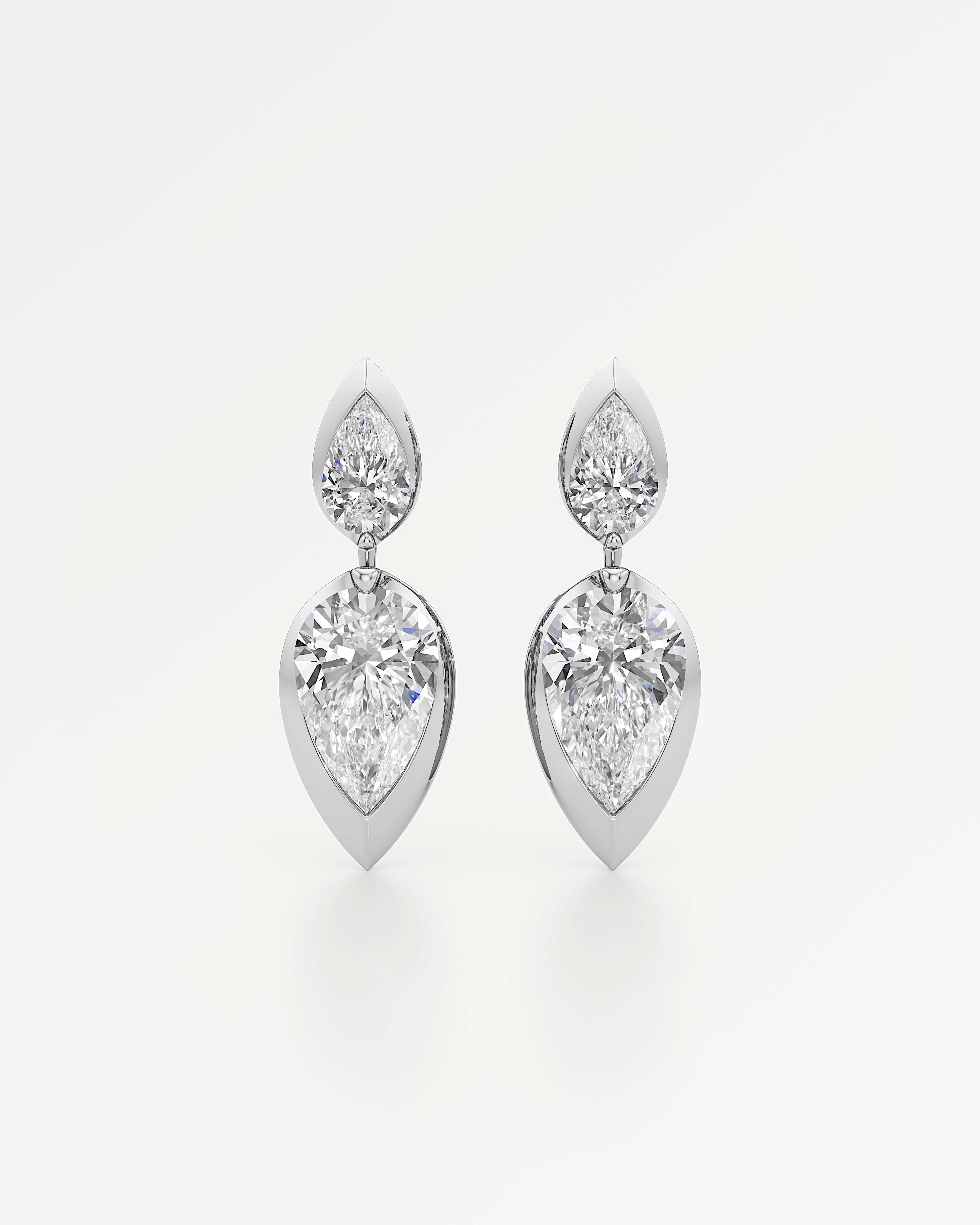 Pinnacle Altisse Diamond Earrings, In 14K White Gold (3.16 ctw)