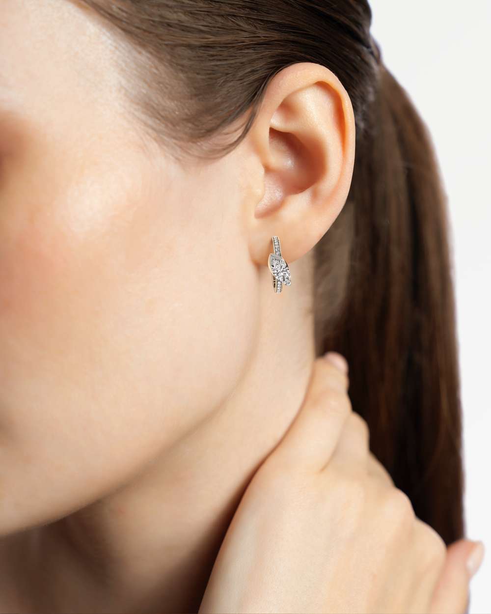 Ridalyn Diamond Hoop Earrings