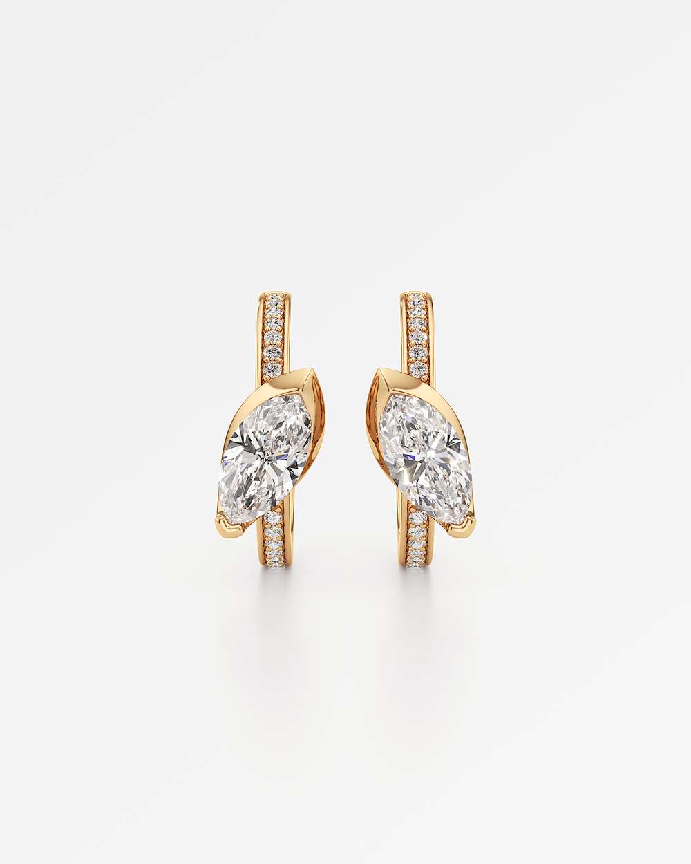 Ridalyn Diamond Hoop Earrings