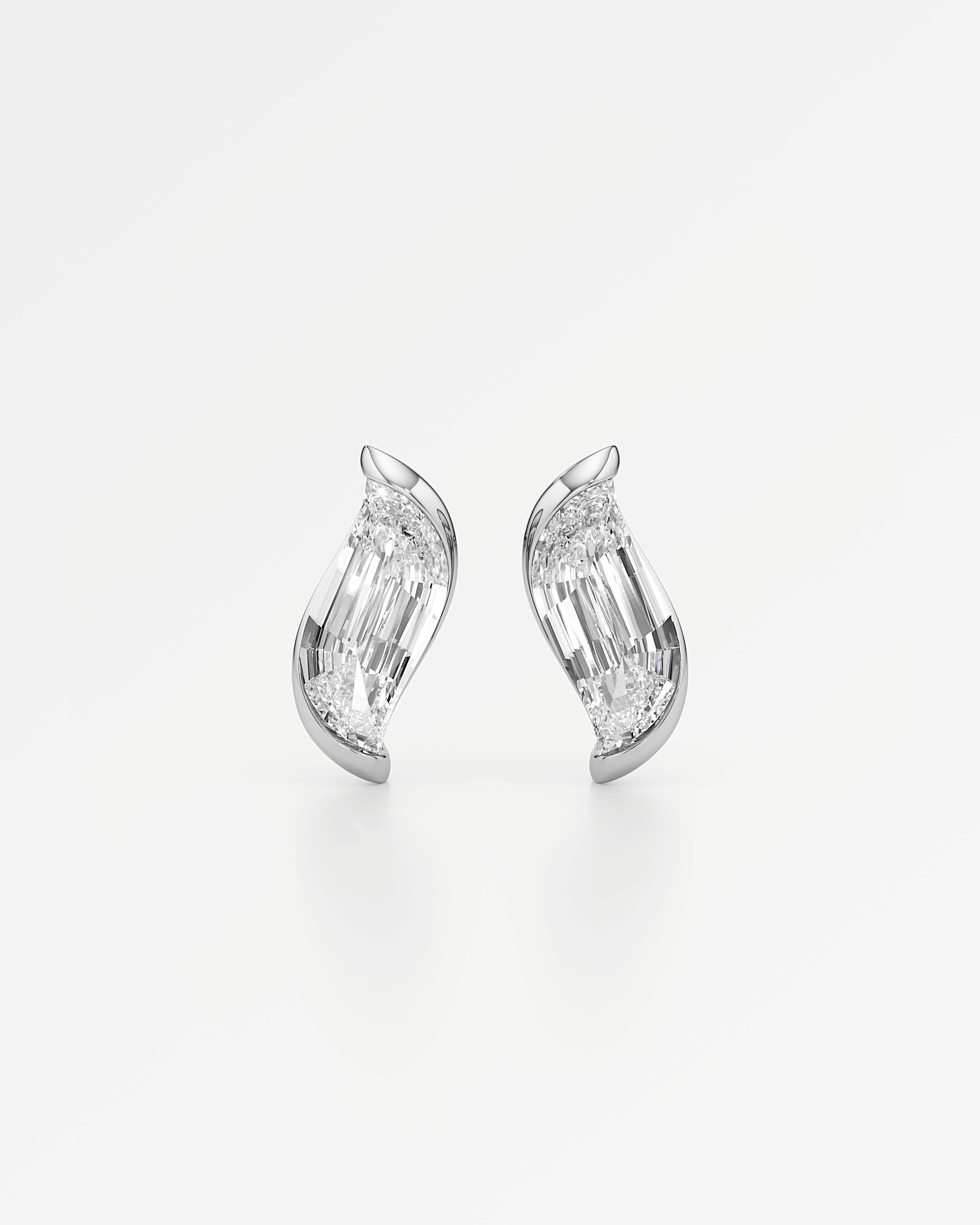 Glimmer Faléa Diamond Earrings, In 14K White Gold (2.00 ctw)