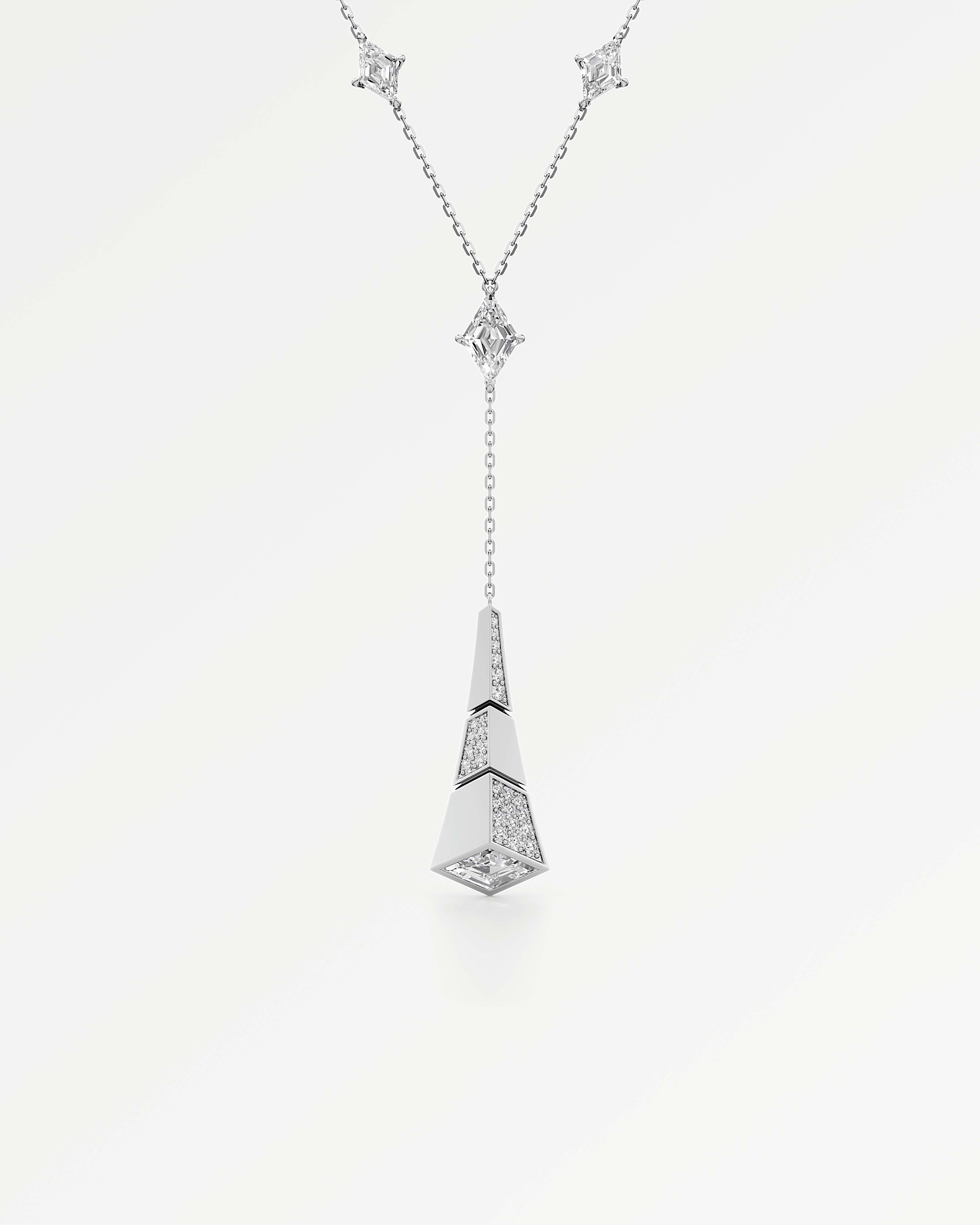 AM To Beyond Pivara Diamond Necklace, in 14K White Gold (3.51 ctw)