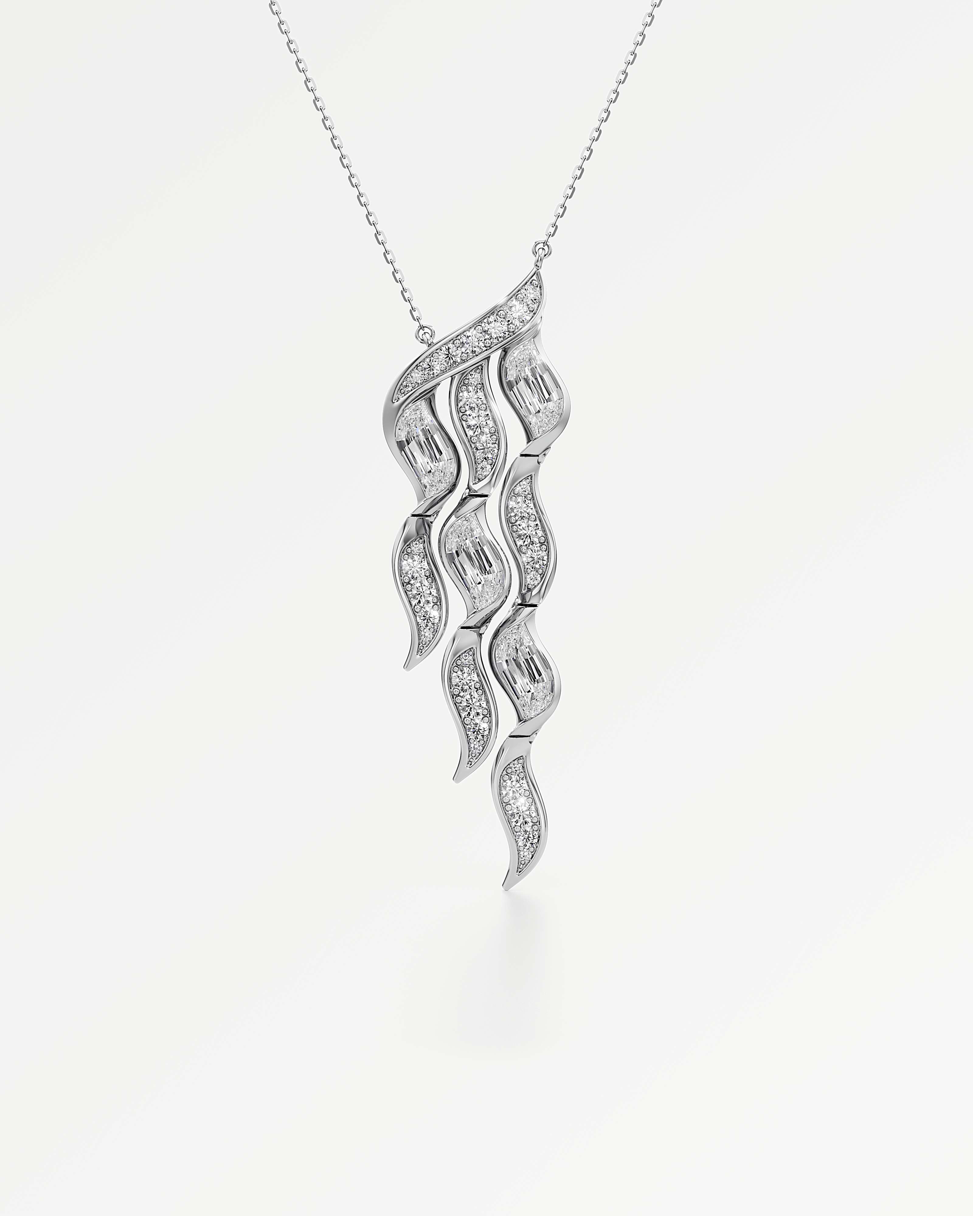 Glimmer Namiere Diamond Pendant, In 14K White Gold (5.60 ctw)