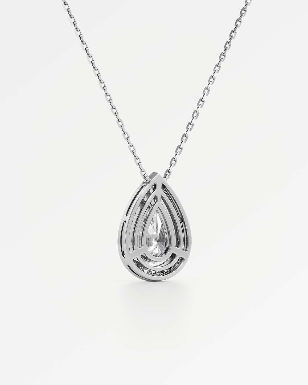 Celeste Diamond Halo Necklace