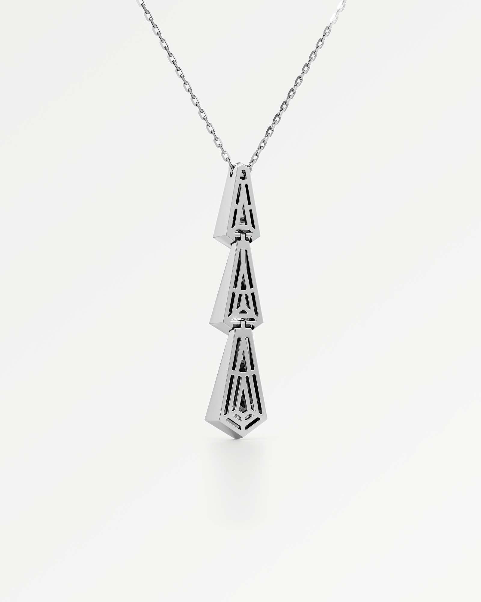 AM To Beyond Trelis Diamond Pendant, In 14K White Gold (0.62 ctw)