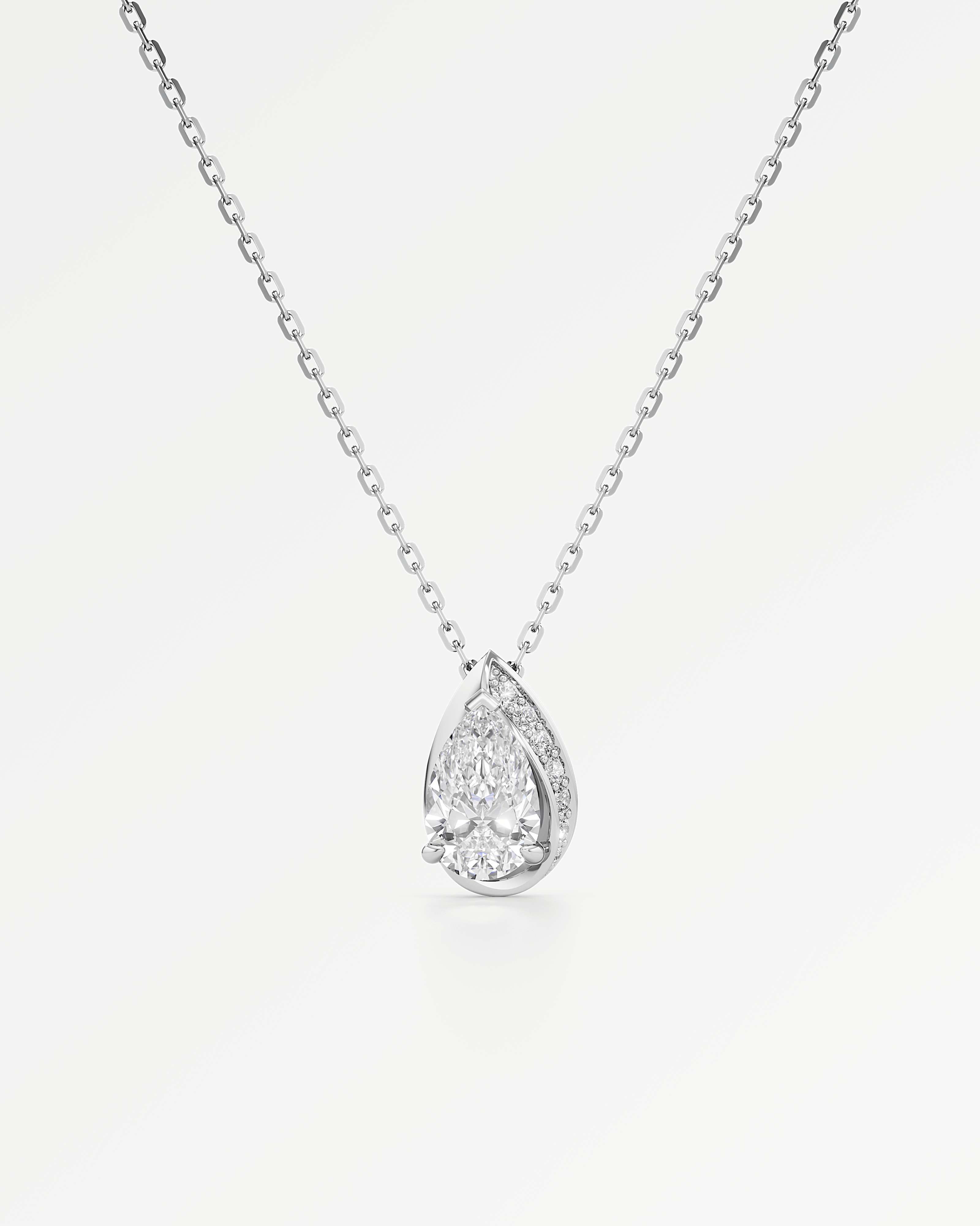 You Dewdrops Diamond Pendant, in 14K White Gold (0.99 ctw)