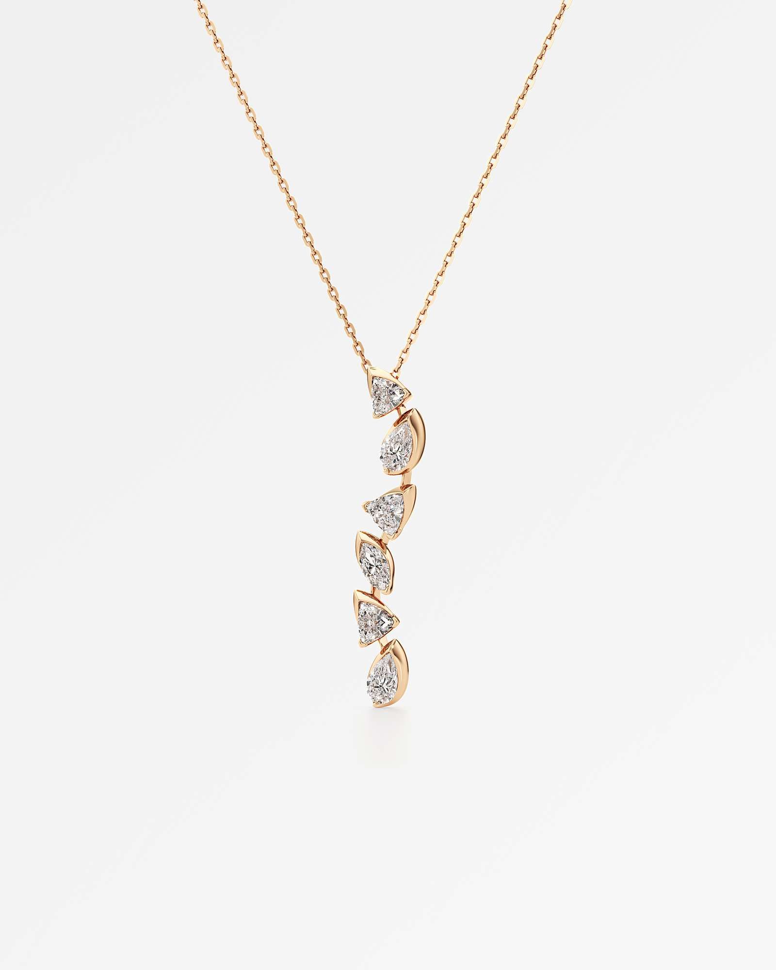 Pinnacle Vettaire Diamond Pendant, In 14K Rose Gold (1.42 ctw)