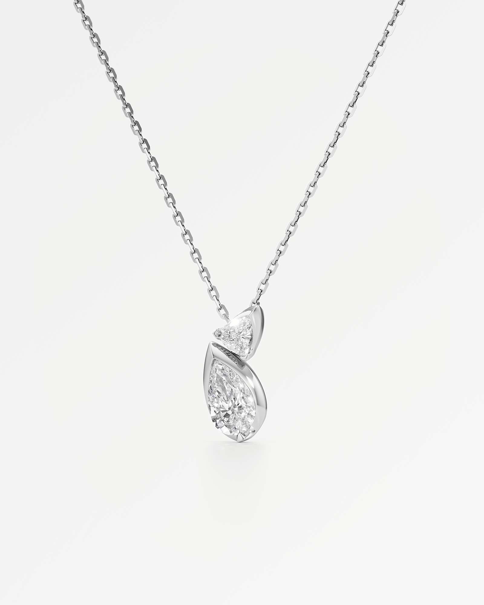 Pinnacle Levenne Diamond Pendant, In 14K White Gold (0.95 ctw)