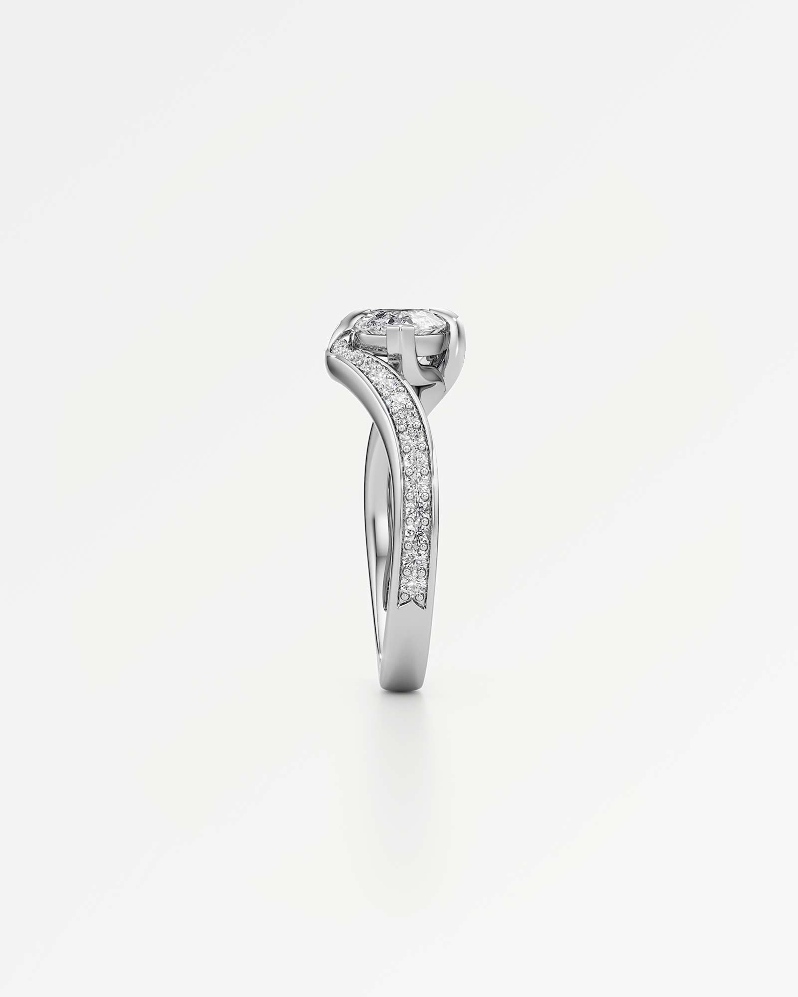 You Carrevor Diamond Ring, In 14K White Gold (1.27 ctw)