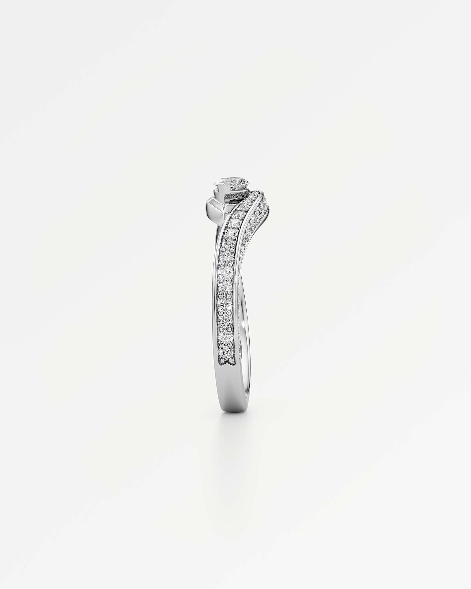 You Oracle Diamond Engagement Ring, In 14K White Gold (0.73 ctw)