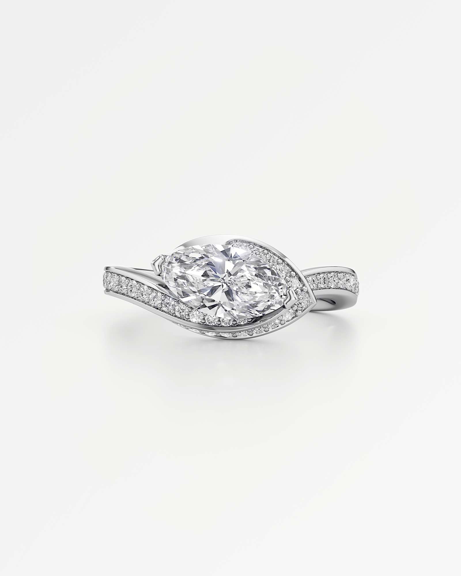 You Oracle Diamond Engagement Ring, In 14K White Gold (1.44 ctw)