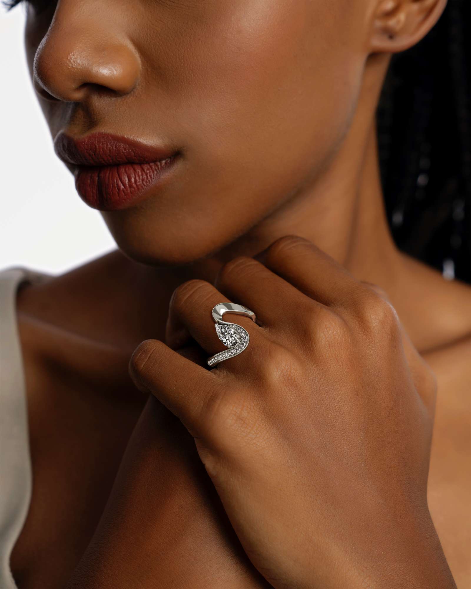 You Willow-Wisp Diamond Ring, in 14K White Gold (1.16 ctw)