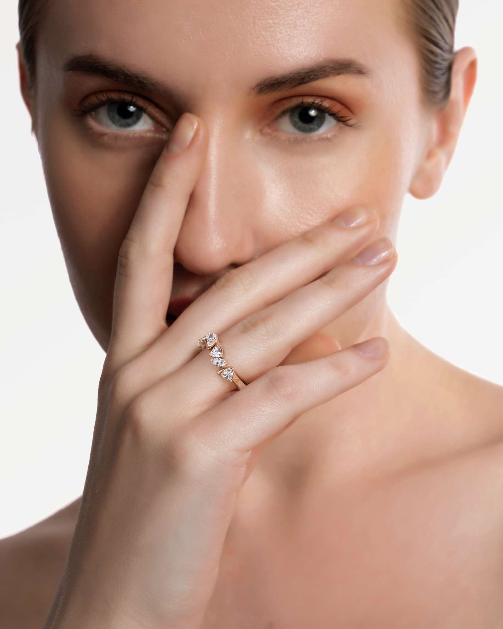 Pinnacle Rochéa Diamond Ring, In 14K Rose Gold (1.01 ctw)