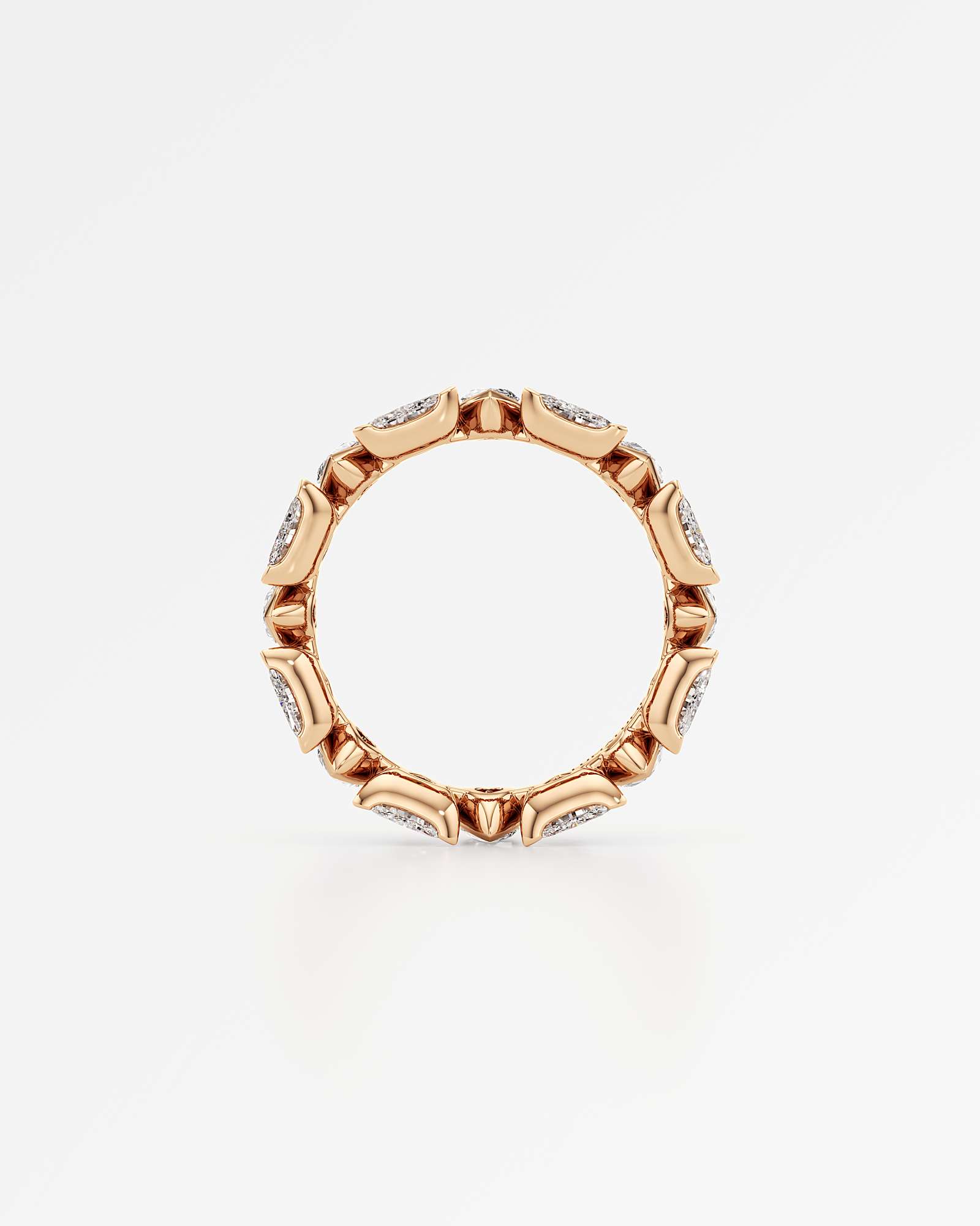 Pinnacle Lyrainne Diamond Eternity Band, In 14K Rose Gold (3.51 ctw)