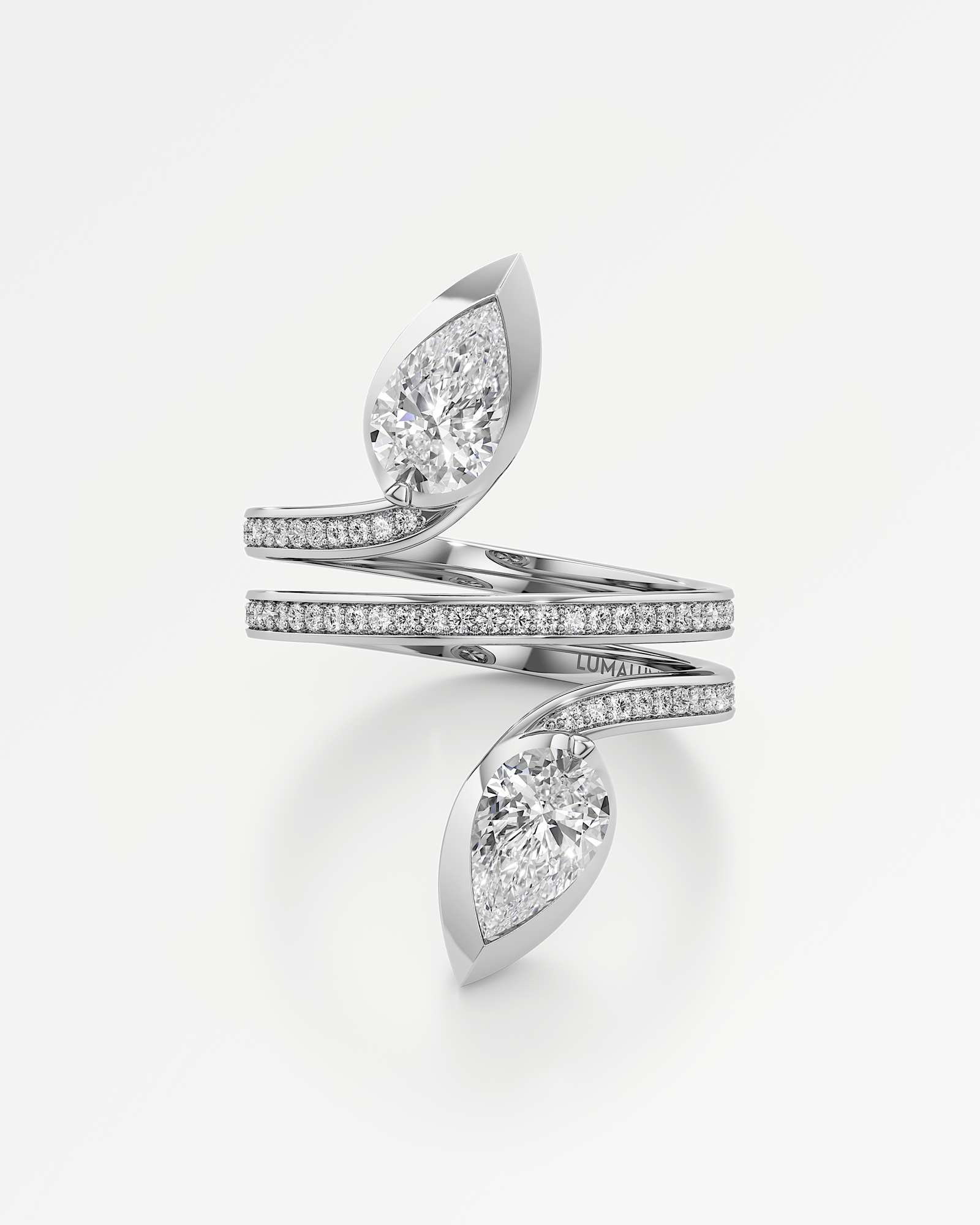 Pinnacle Serralynn Diamond Ring, In 14K White Gold (1.72 ctw)