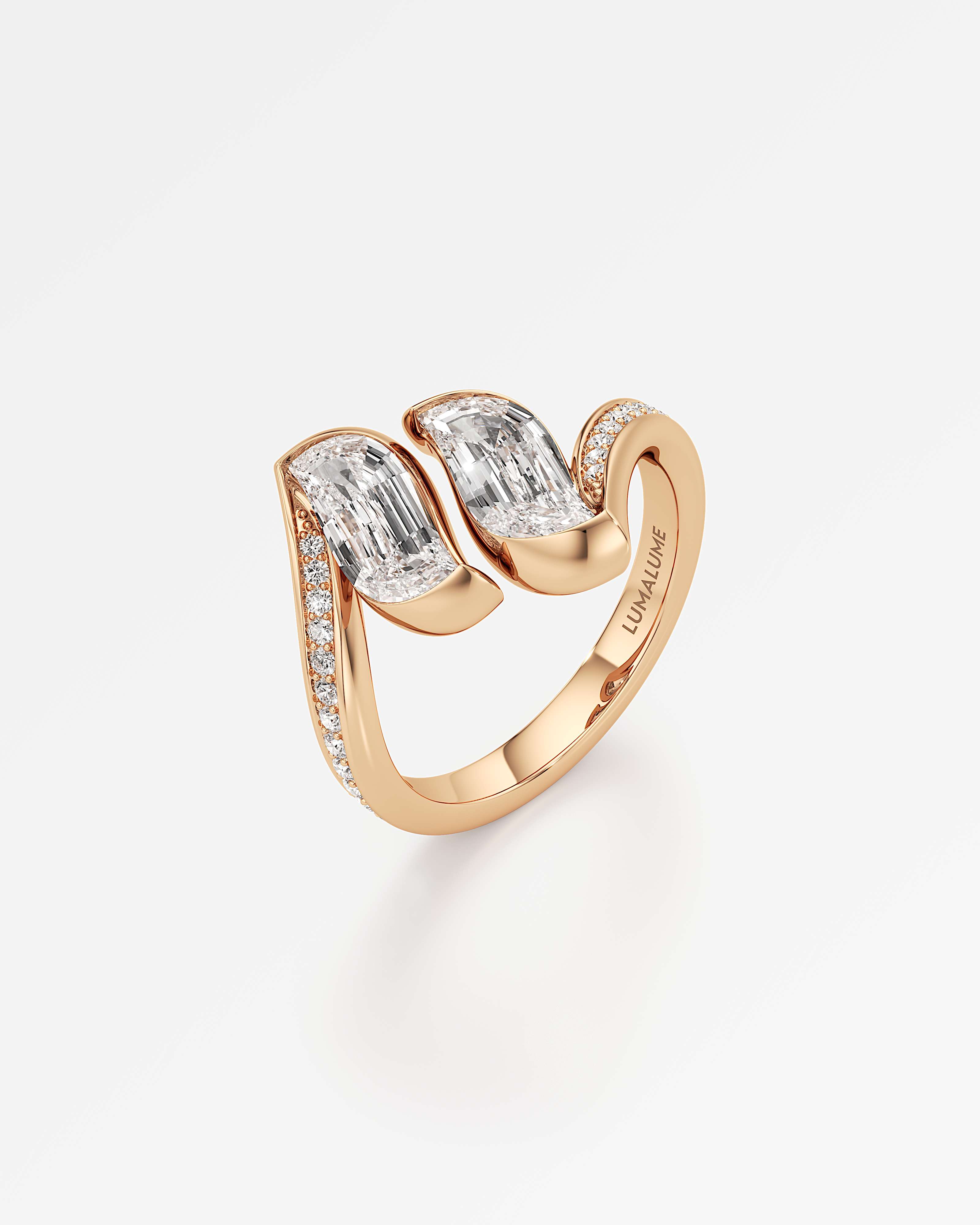 Glimmer Mareal Diamond Ring, In 14K Rose Gold (1.73 ctw)