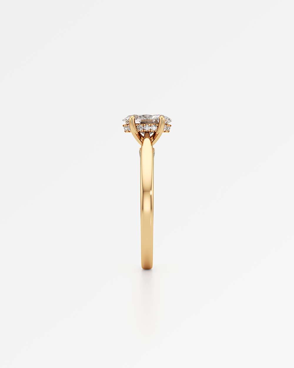 Eleanor Hidden Halo Diamond Engagement Ring