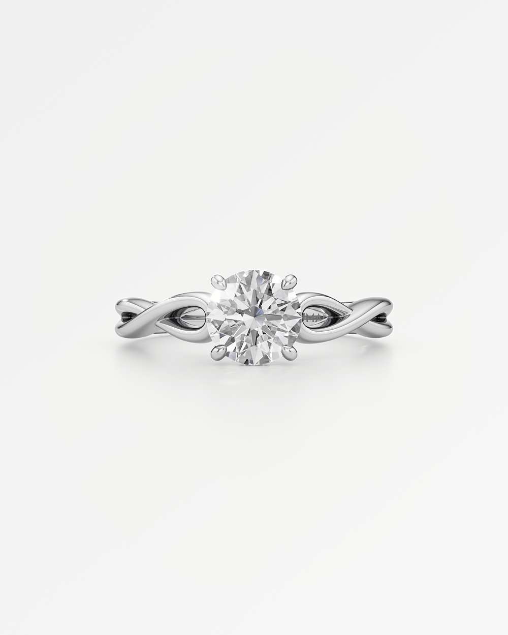Amelia Hidden Halo Diamond Engagement Ring
