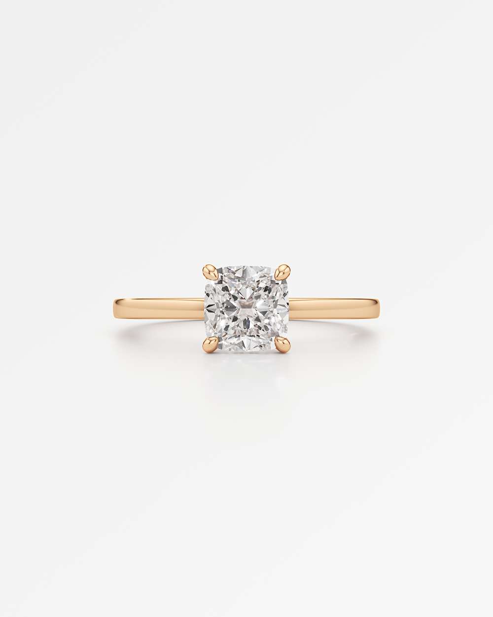 Elin Hidden Halo Diamond Engagement Ring