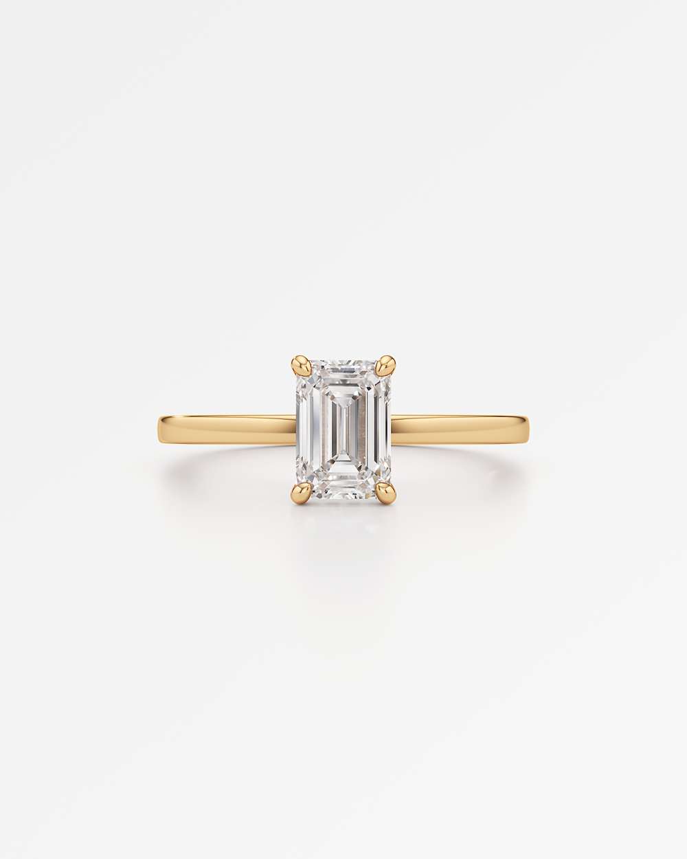 Elin Hidden Halo Diamond Engagement Ring