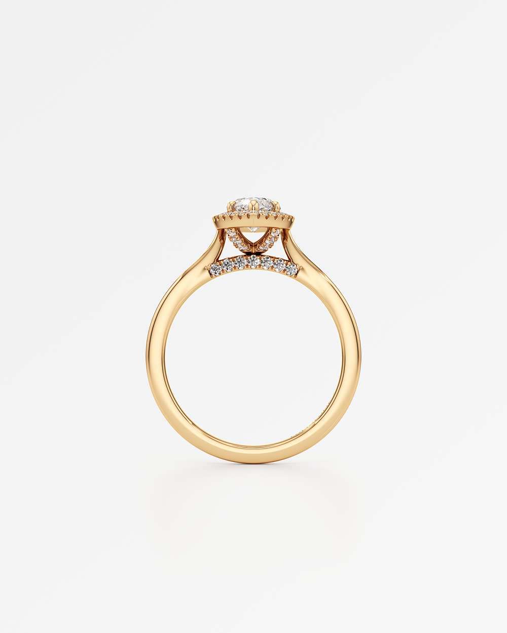 Eleanor Halo Diamond Engagement Ring