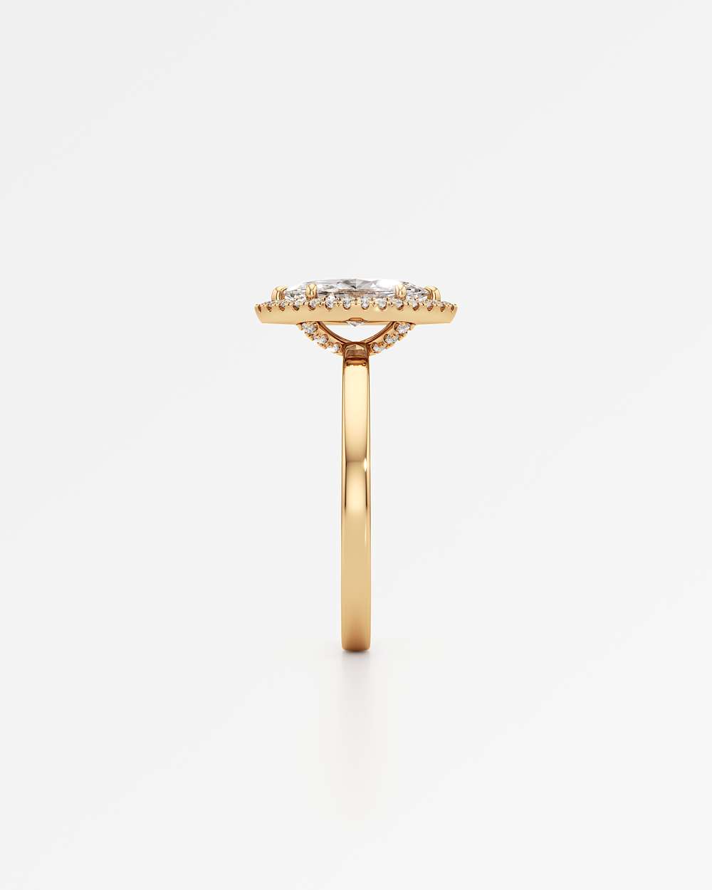 Elin Halo Diamond Engagement Ring