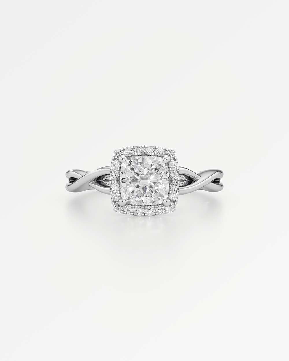 Amelia Halo Diamond Engagement Ring