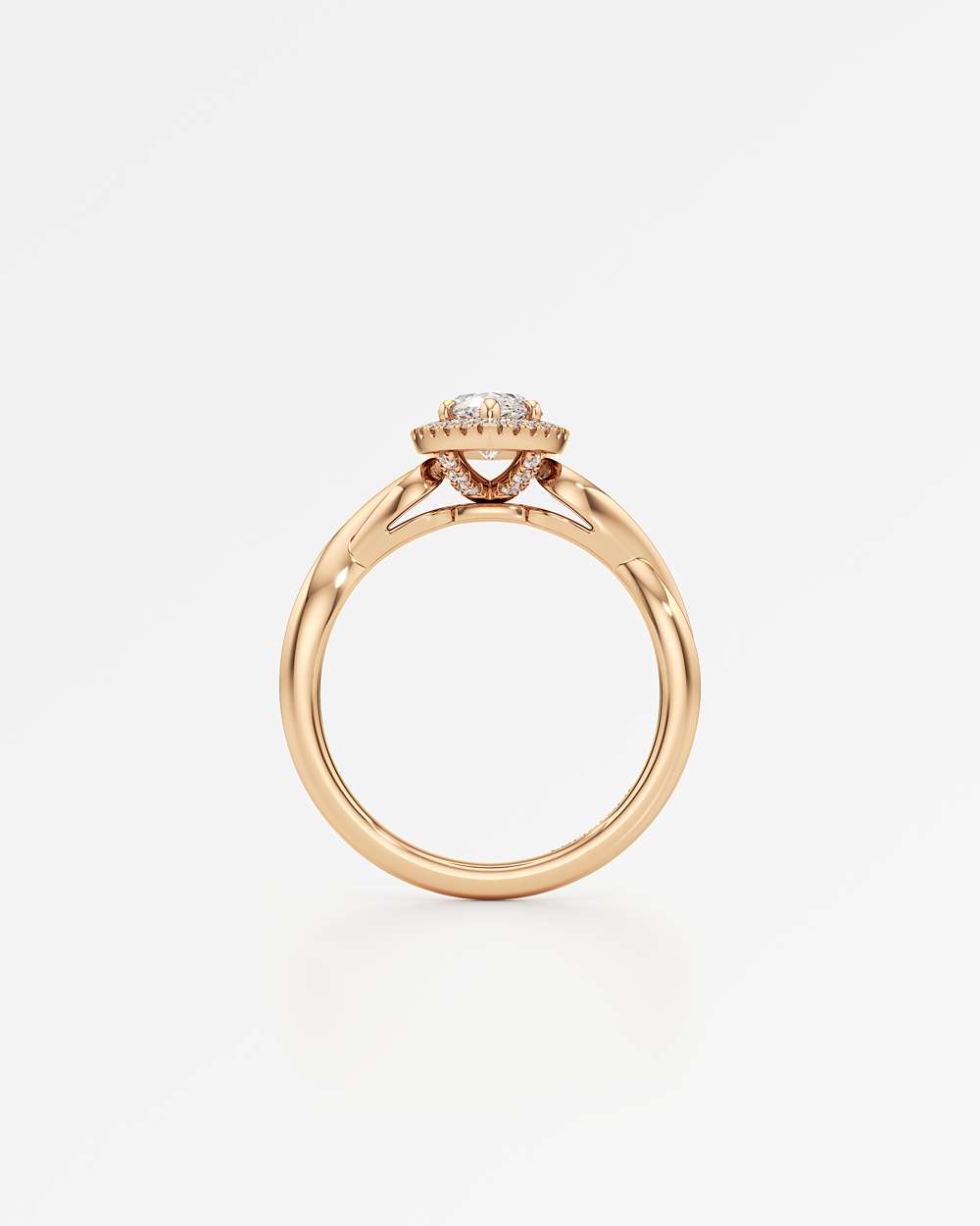 Amelia Halo Diamond Engagement Ring