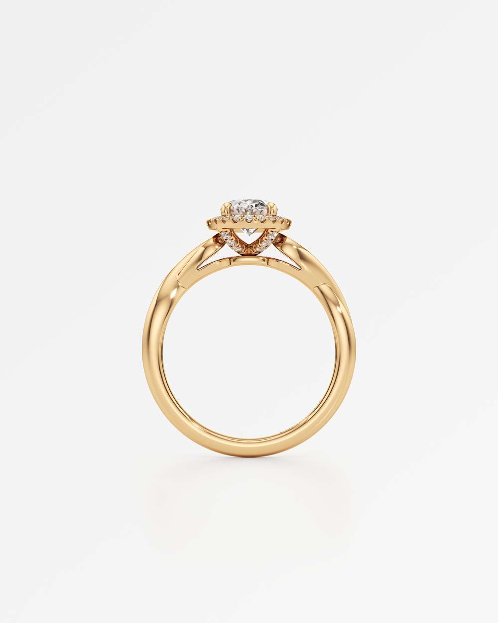 Amelia Halo Diamond Engagement Ring