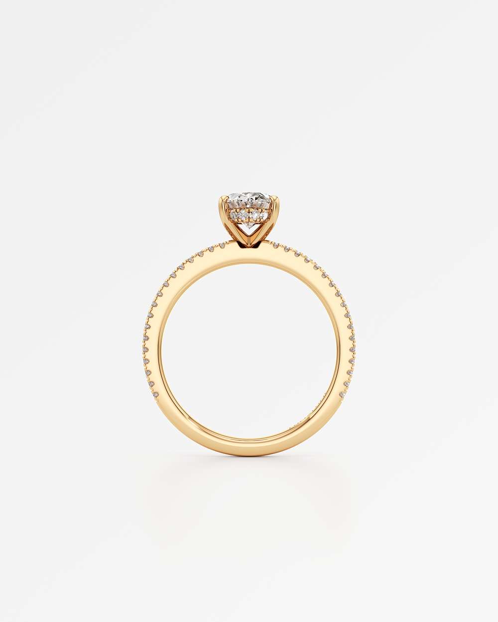 Chiara Hidden Halo Diamond Engagement Ring
