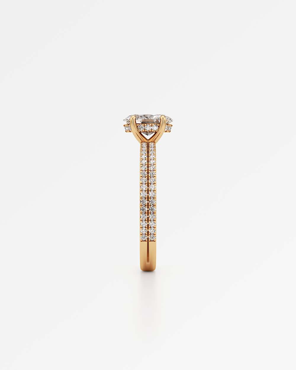 Chiara Hidden Halo Diamond Engagement Ring