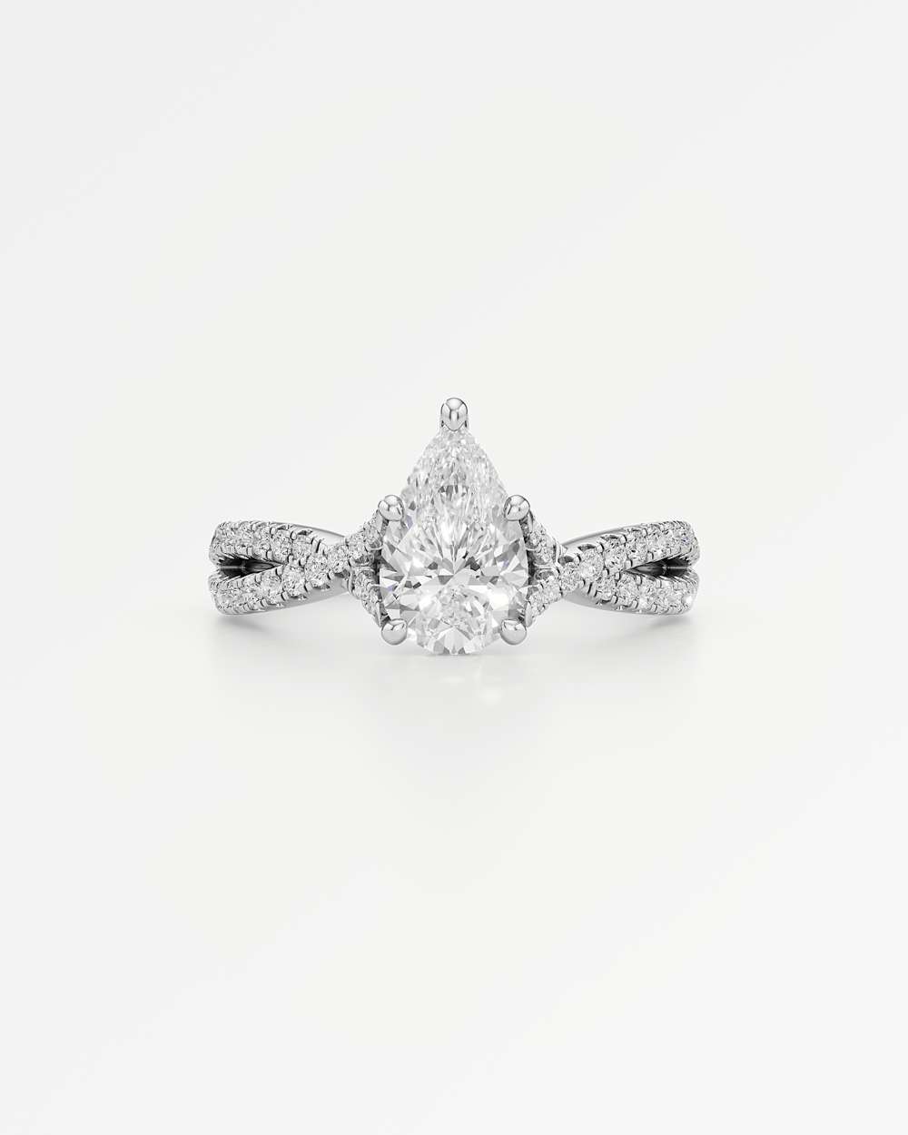 Arabella Hidden Halo Diamond Engagement Ring