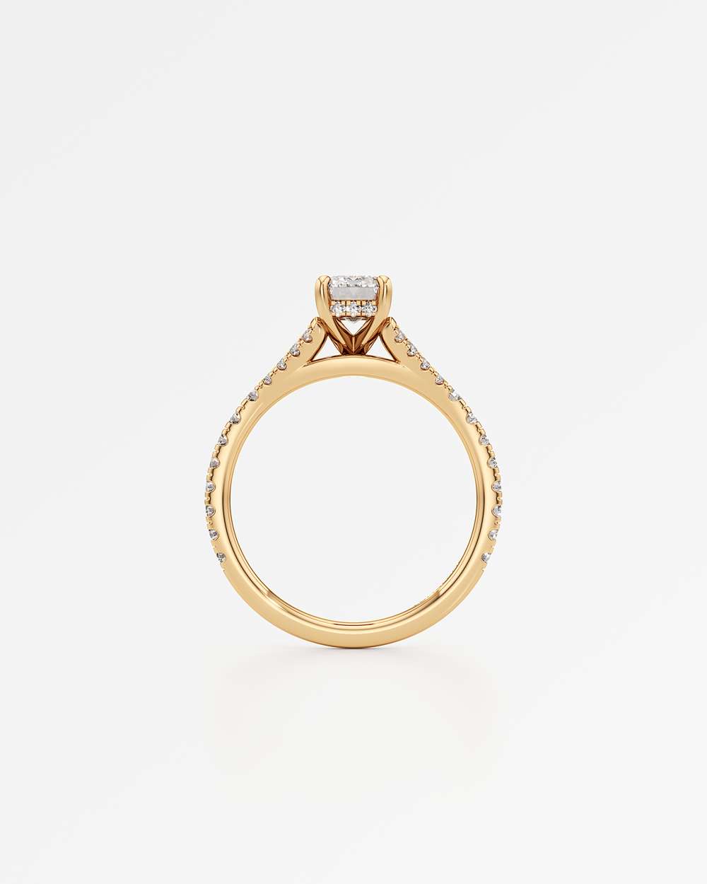 Marisol Hidden Halo Diamond Engagement Ring