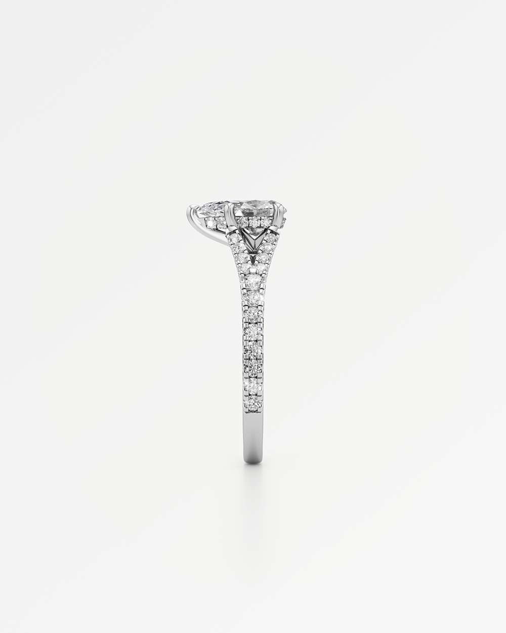 Marisol Hidden Halo Diamond Engagement Ring