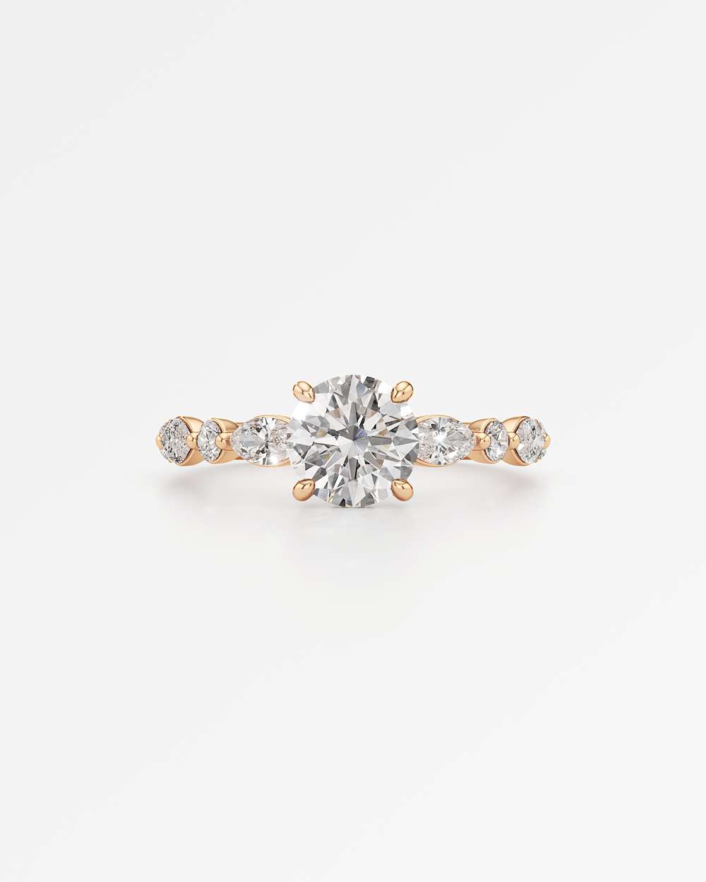 Zolaine Hidden Halo Diamond Engagement Ring